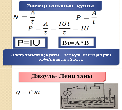 Джоуль ленц заңы